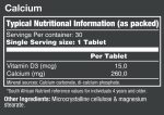 Vitatech – Calcium Tablets 30 Servings